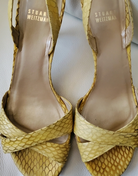 Stuart Weitzman Shoes - 2/40$ Stuart Weitzman yellow high heels sandals